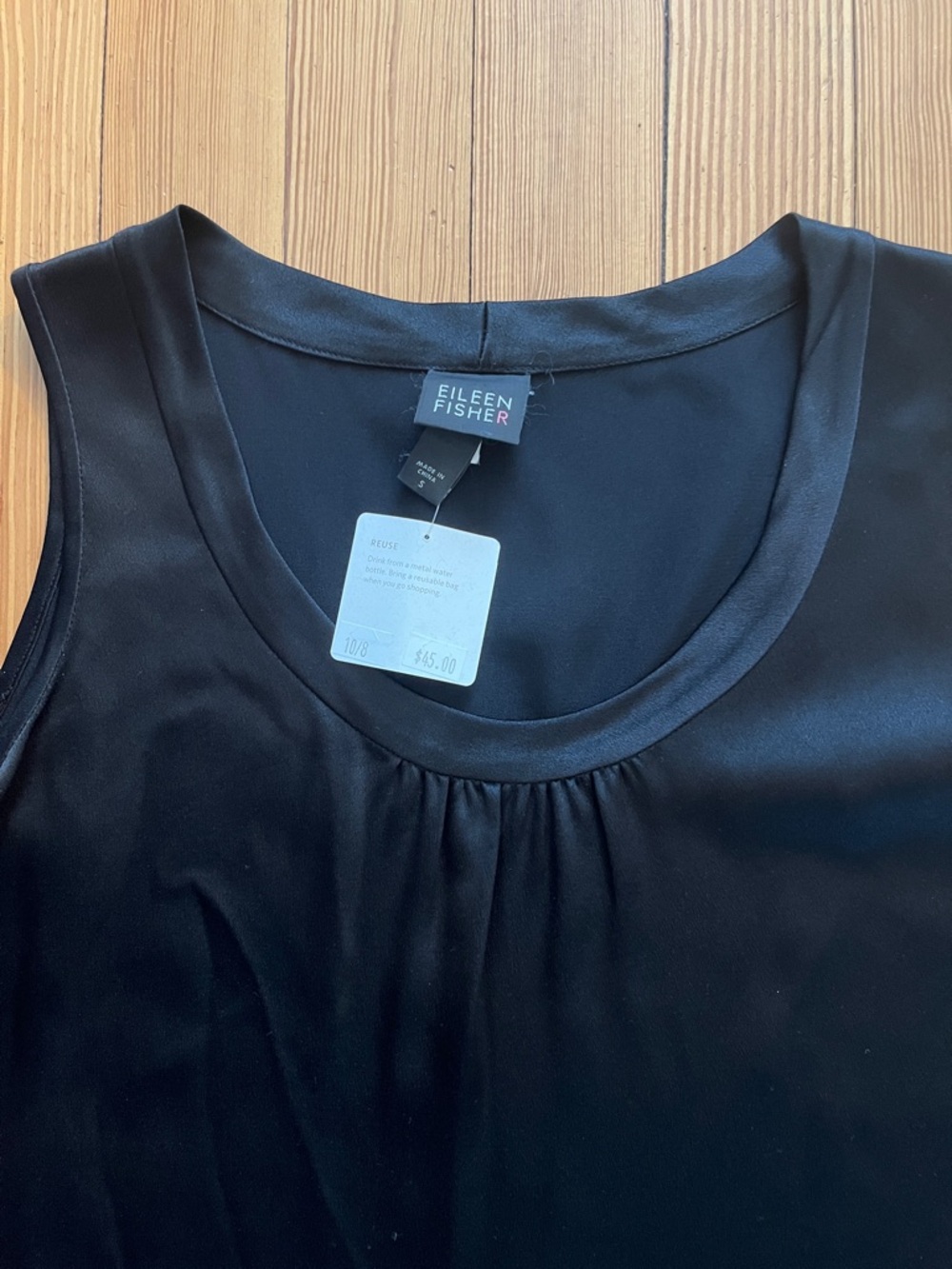 NWT Eileen Fisher 100% silk tank top - Picture 4 of 7